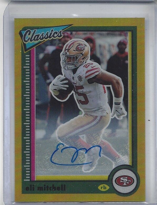 ELI MITCHELL 2022 PANINI CLASSICS PREMIUM GOLD OPTICHROME AUTO #D /49