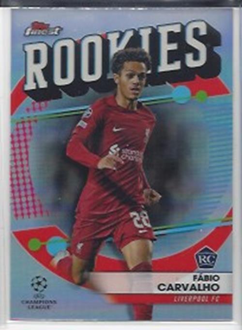 2022-23 TOPPS FINEST UCL ROOKIES INSERT REFRACTOR RC YOU PICK CHOOSE ALVAREZ +