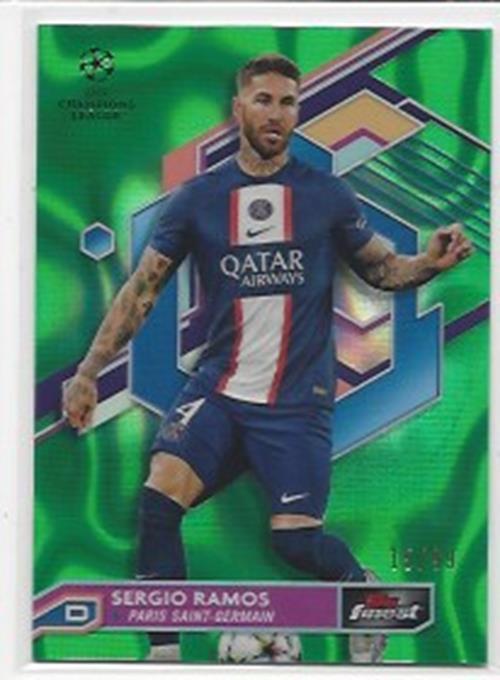 2022-23 TOPPS FINEST UCL FINEST GREEN LAVA REFRACTOR #D /99 YOU PICK CHOOSE VINI