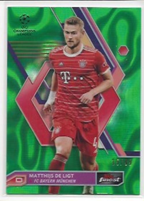 2022-23 TOPPS FINEST UCL FINEST GREEN LAVA REFRACTOR #D /99 YOU PICK CHOOSE VINI