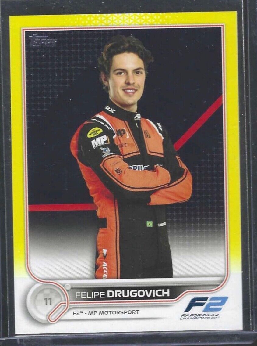 FELIPE DRUGOVICH 2022 TOPPS F1 YELLOW #D 112/125