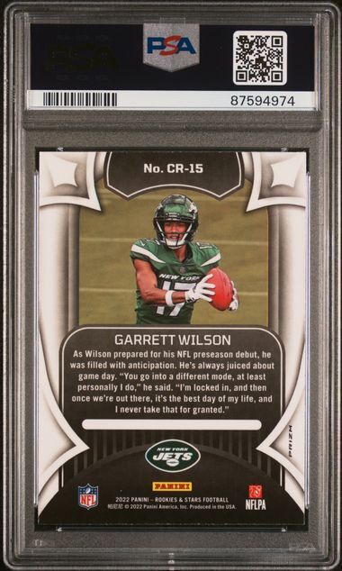 GARRETT WILSON 2022 ROOKIES & STARS CRUSADE RED PLAID PRIZM RC PSA 10 GEM MINT