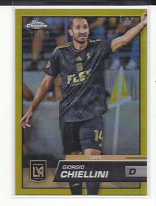 GIORGIO CHIELLINI 2023 TOPPS CHROME MLS GOLD REFRACTOR #D 16/50