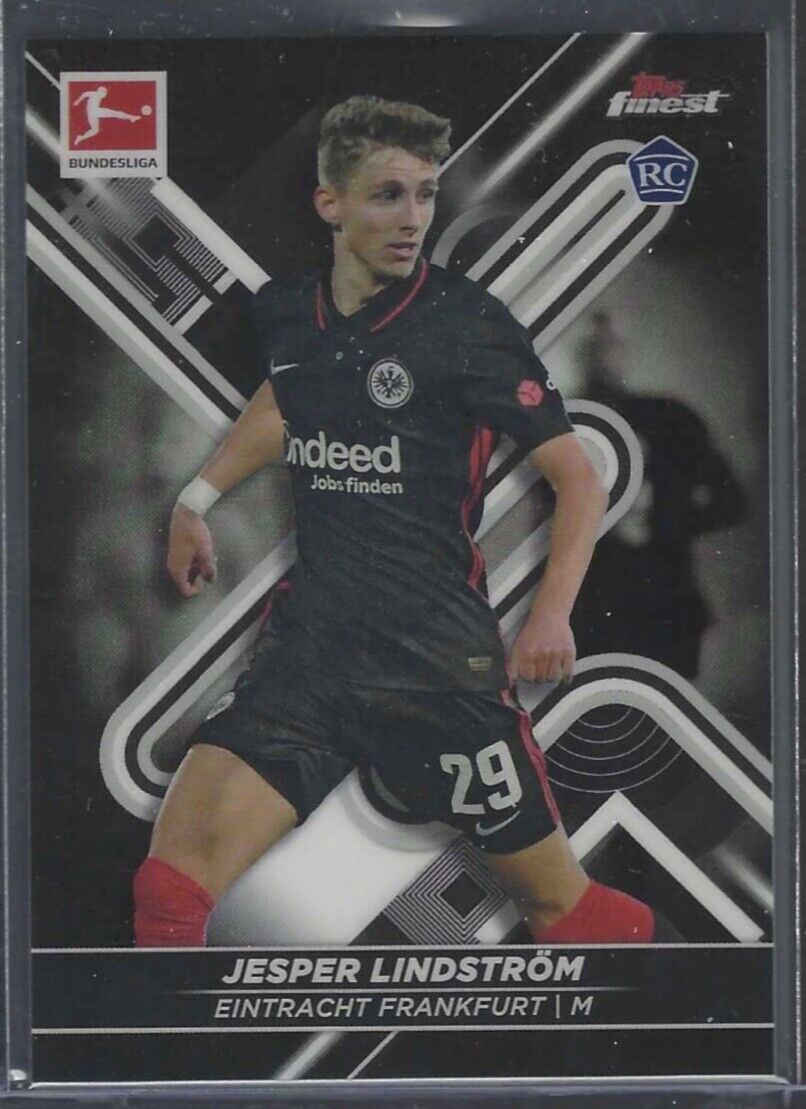JESPER LINDSTROM 2021-22 TOPPS FINEST BLACK REFRACTOR ROOKIE RC #D 175/199