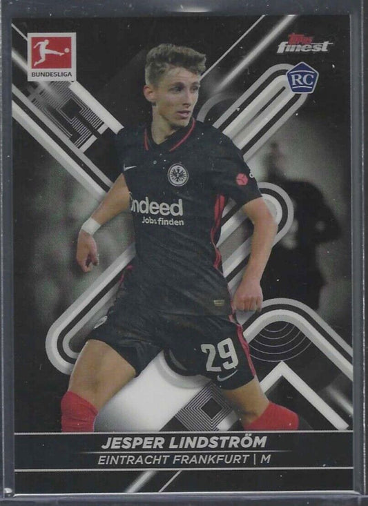 JESPER LINDSTROM 2021-22 TOPPS FINEST BLACK REFRACTOR ROOKIE RC #D 175/199