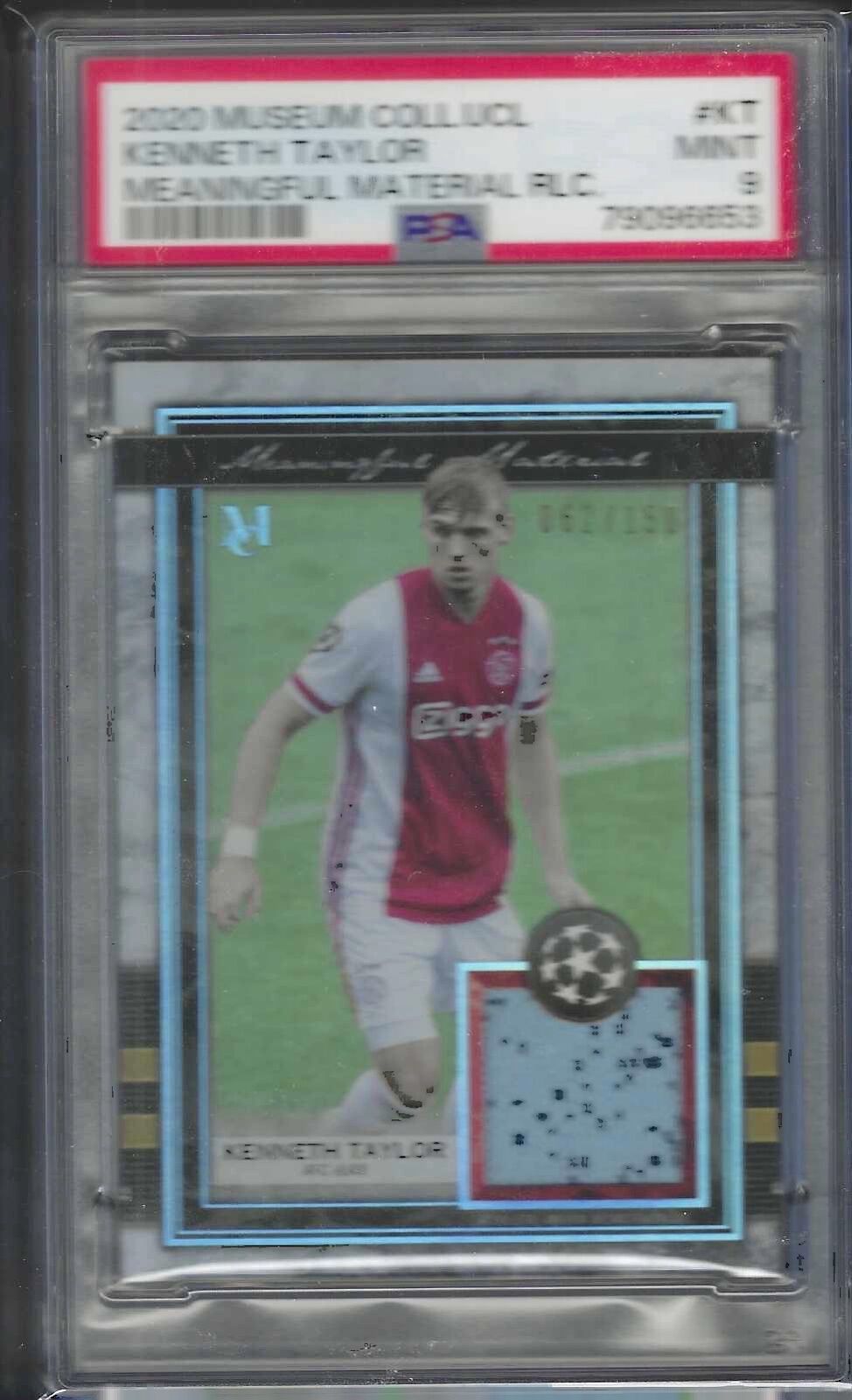 KENNETH TAYLOR 2020 MUSEUM COLLECTION MEANINGFUL MATERIAL PATCH /150 PSA 9 POP 2