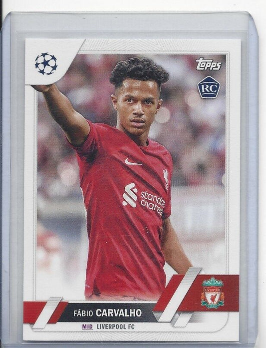 FABIO CARVALHO 2022-23 TOPPS CLUB COMPETITIONS SP PHOTO VARIATION ROOKIE RC #28