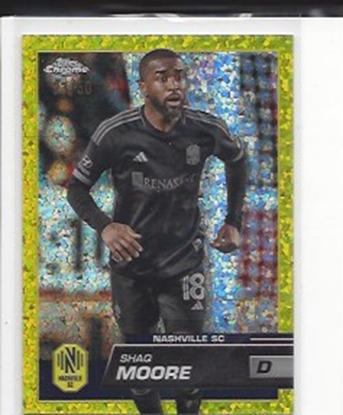SHAQ MOORE 2023 TOPPS CHROME MLS GOLD MINI DIAMOND REFRACTOR #D 23/50