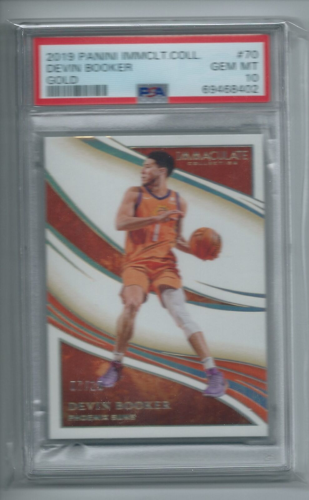DEVIN BOOKER 2019-20 PANINI IMMACULATE COLLECTION GOLD #D 7/10 PSA 10 GEM POP 2
