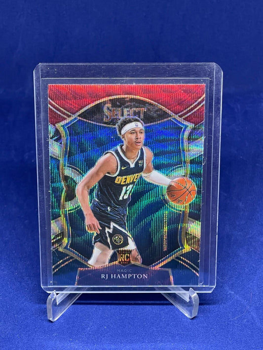 RJ HAMPTON 2020-21 PANINI SELECT CONCOURSE TRI COLOR PRIZM ROOKIE RC #84