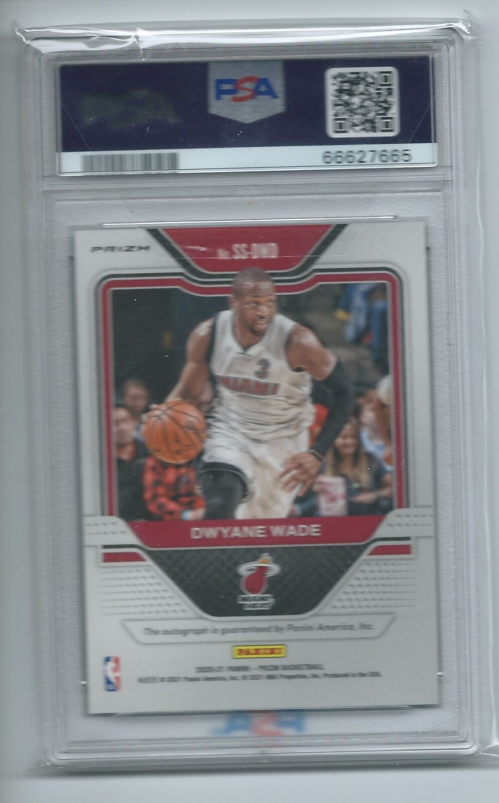 DWYANE WADE 2020-21 PANINI PRIZM SENSATIONAL SIGNATURES SILVER PRIZM AUTO PSA 10