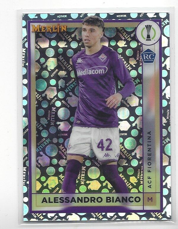 ALESSANDRO BIANCO 2022-23 TOPPS MERLIN CHROME VINTAGE SP REFRACTOR RC #7