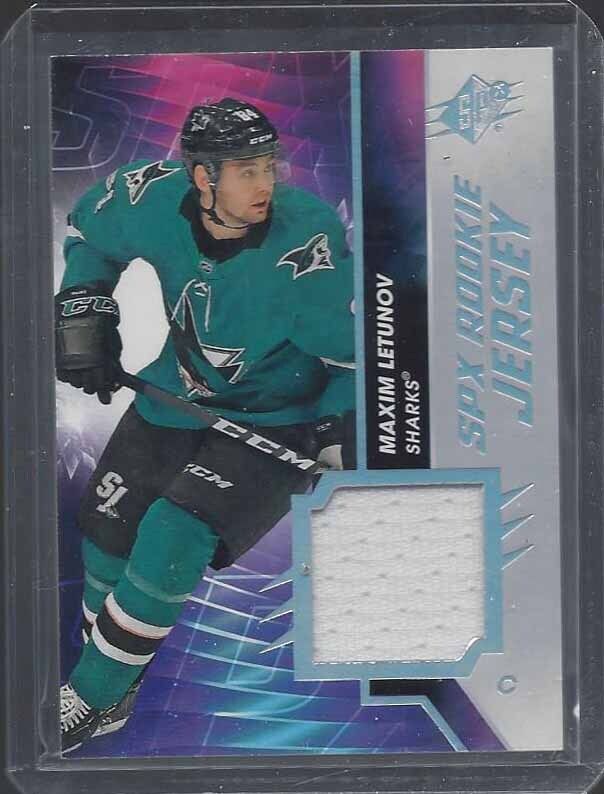 MAXIM LETUNOV 2020-21 SPX ROOKIE JERSEY RC