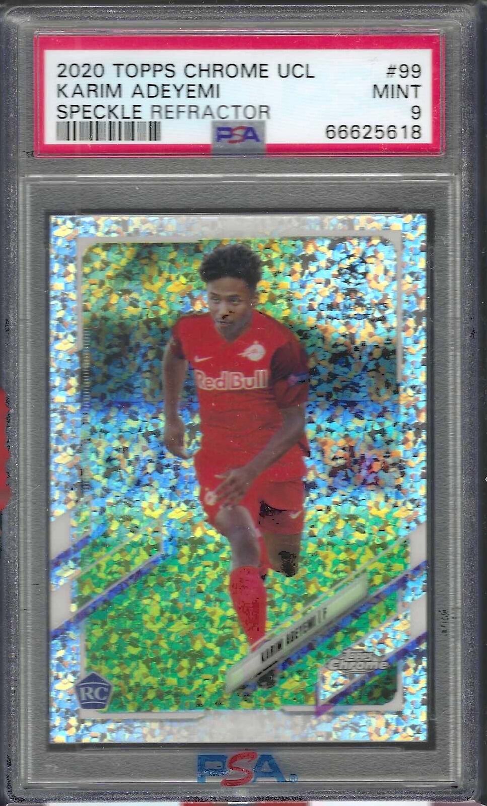 KARIM ADEYEMI 2020 TOPPS CHROME SPECKLE REFRACTOR RC #99 PSA 9 MINT