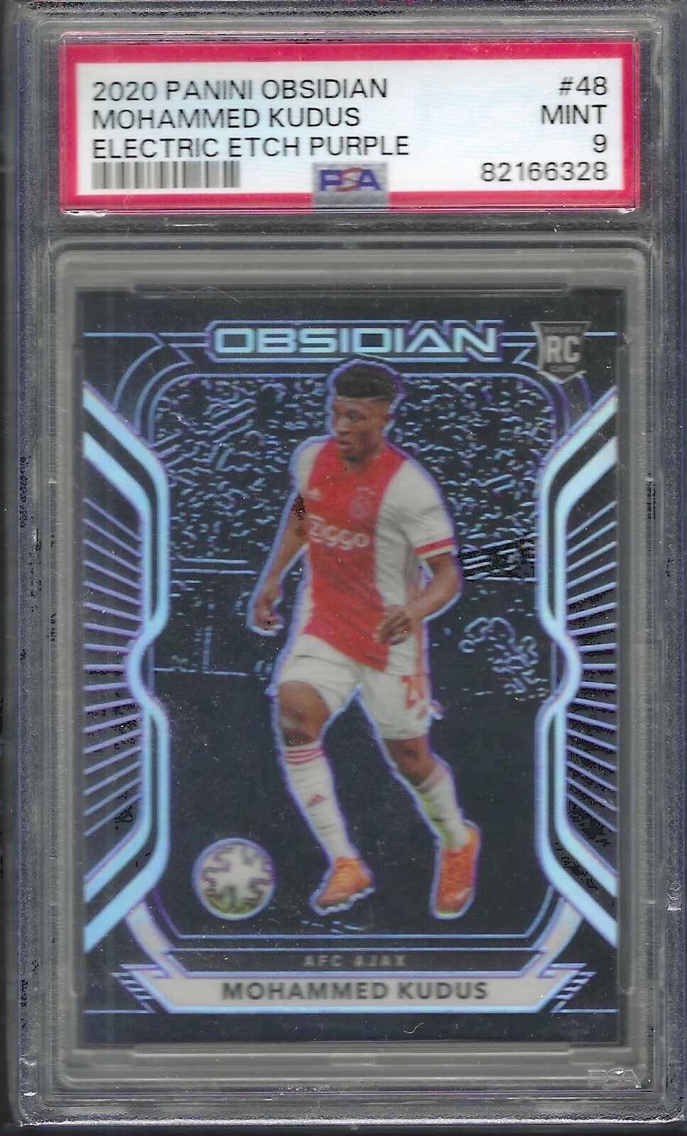 MOHAMMED KUDUS 2020 PANINI OBSIDIAN PURPLE ETCH ROOKIE RC /75 PSA 9 MINT POP 7