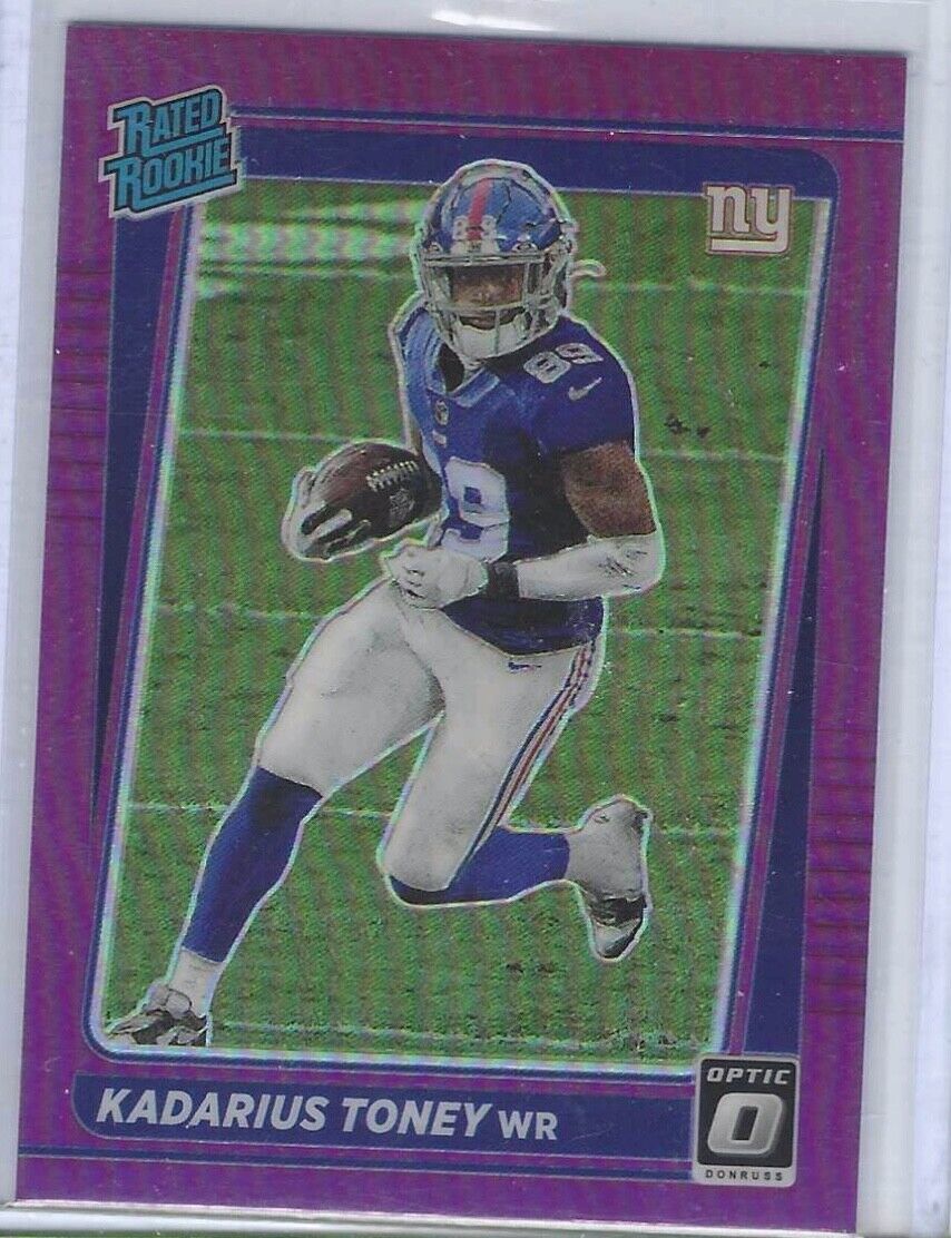KADARIUS TONEY 2021 DONRUSS OPTIC PREVIEW PURPLE PRIZM RATED ROOKIE RC #P-264