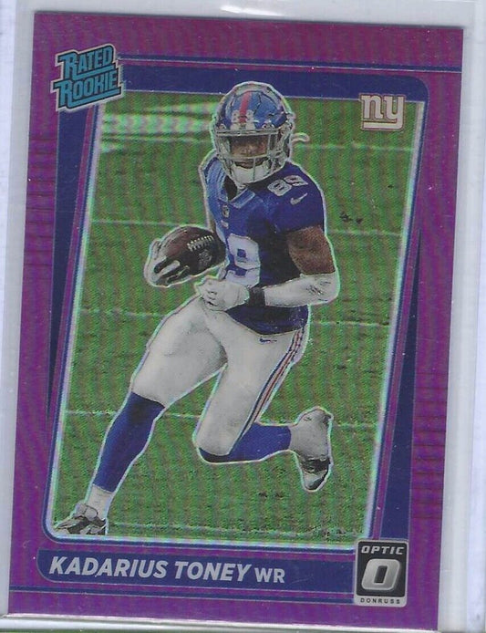 KADARIUS TONEY 2021 DONRUSS OPTIC PREVIEW PURPLE PRIZM RATED ROOKIE RC #P-264
