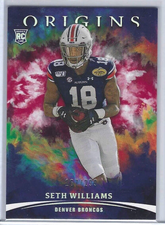 SETH WILLIAMS 2021 ORIGINS RED RC #D 167/299