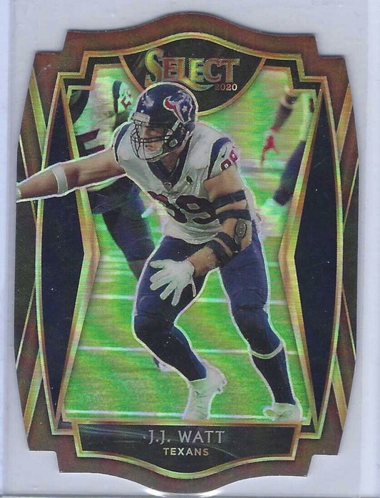 JJ WATT 2020 SELECT PREMIER LEVEL BRONZE PRIZM DIE CUT #D /355
