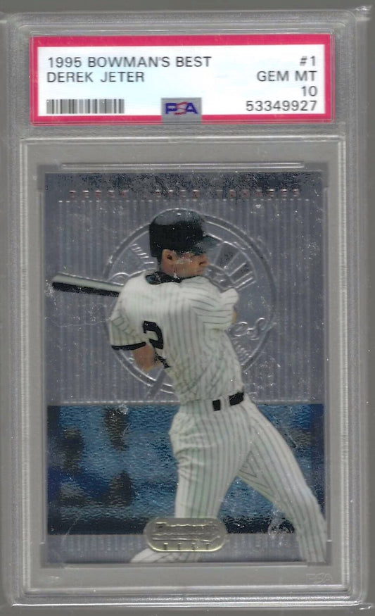 DEREK JETER 1995 BOWMANS BEST 2ND YEAR BASE PSA 10 GEM MINT