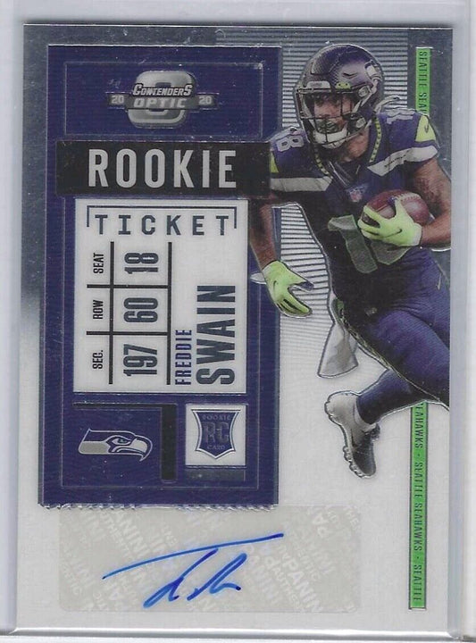 FREDDIE SWAIN 2020 OPTIC CONTENDERS AUTO RC #196