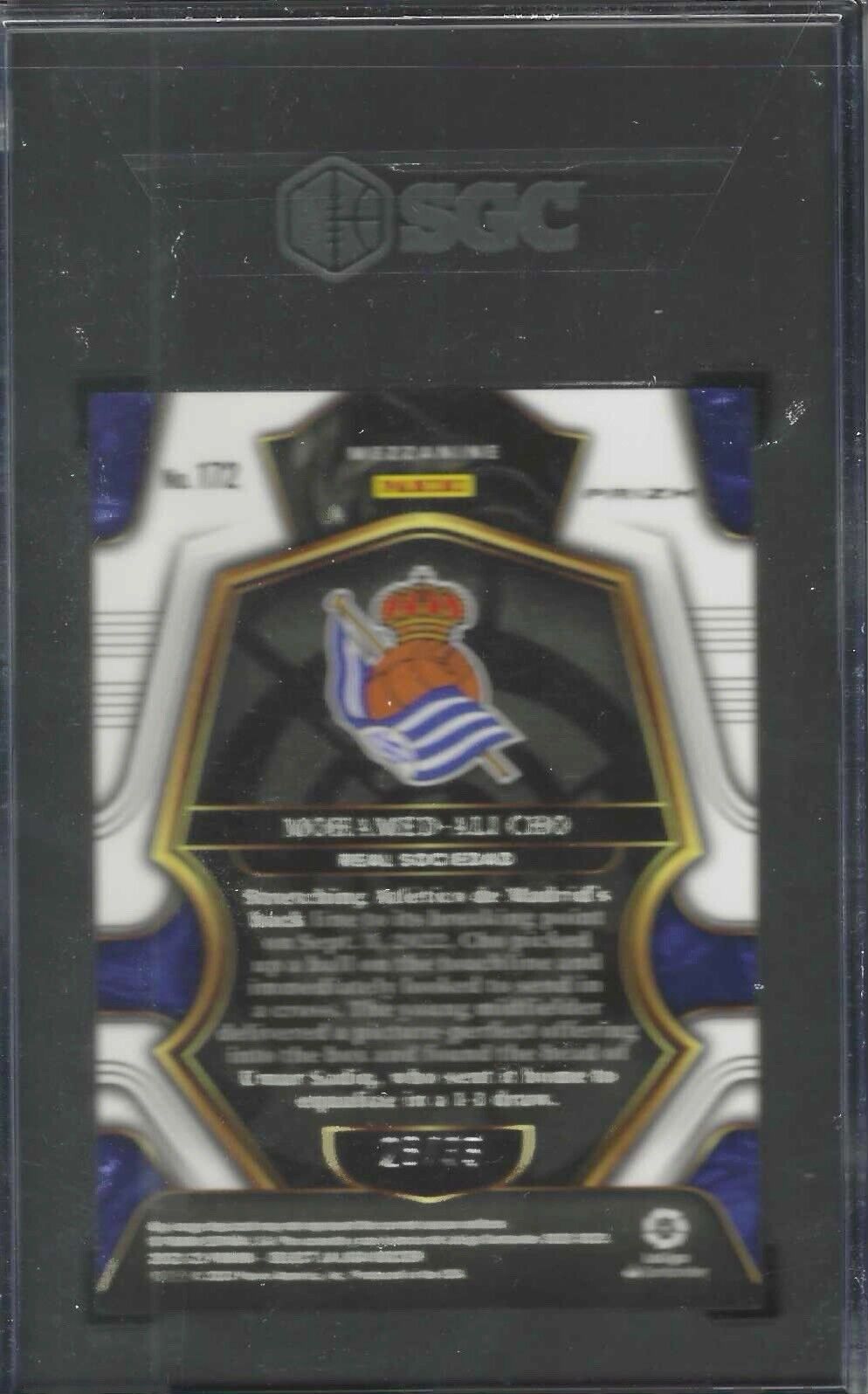 MOHAMED-ALI CHO 2022-23 PANINI SELECT LA LIGA TIE DYE PRIZM RC /35 SGC 10 GEM