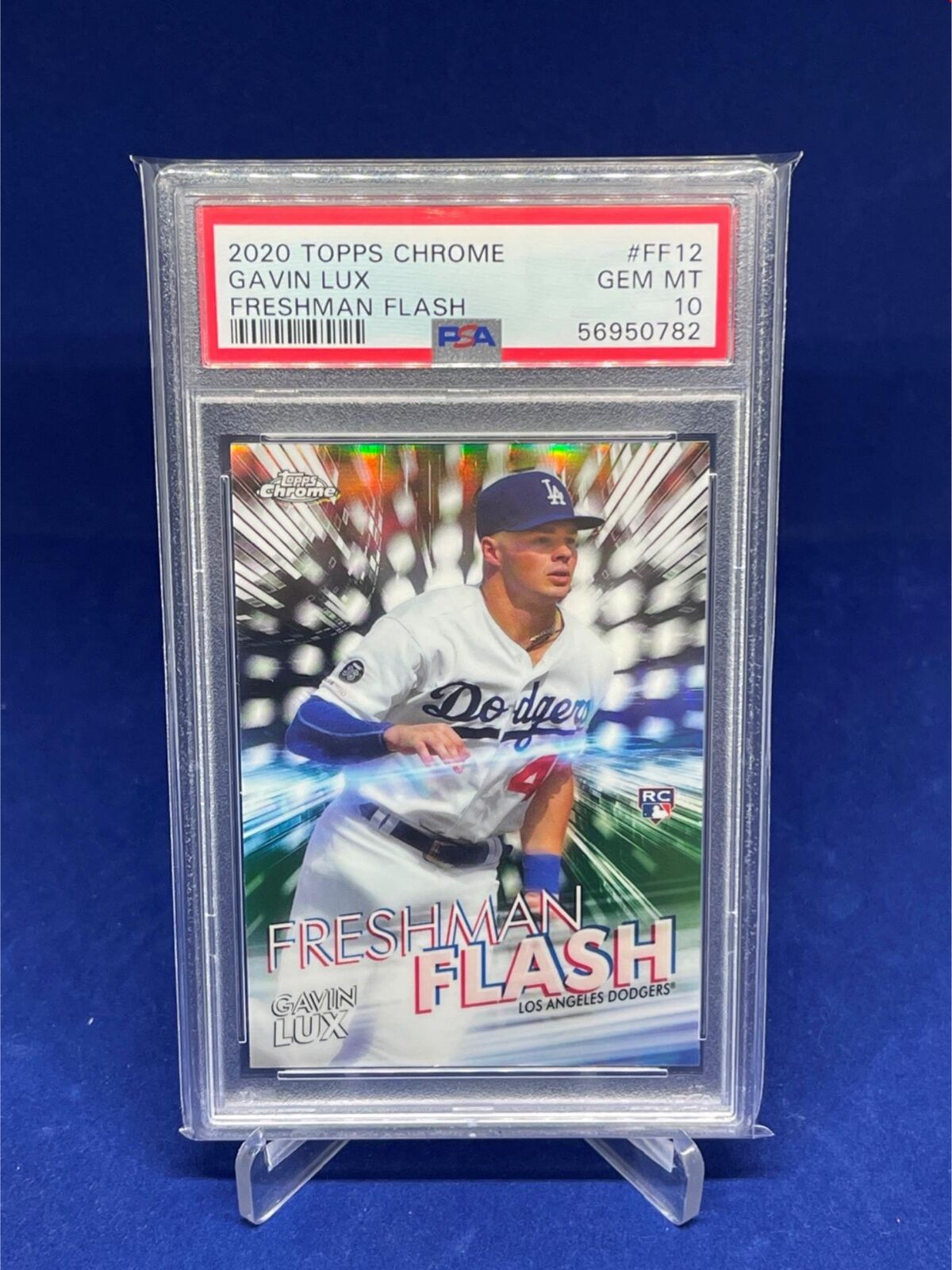 GAVIN LUX 2020 TOPPS CHROME FRESHMAN FLASH REFRACTOR ROOKIE RC PSA 10 GEM MINT