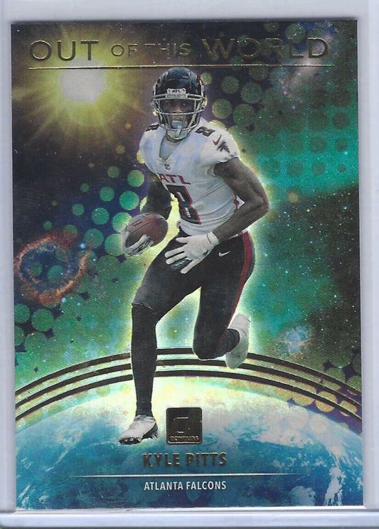 KYLE PITTS 2021 DONRUSS OUT OF THIS WORLD RC #OTW-KPI