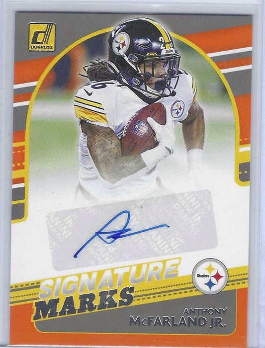 ANTHONY MCFARLAND JR 2021 DONRUSS ORANGE SIGNATURE MARKS AUTO #SM24