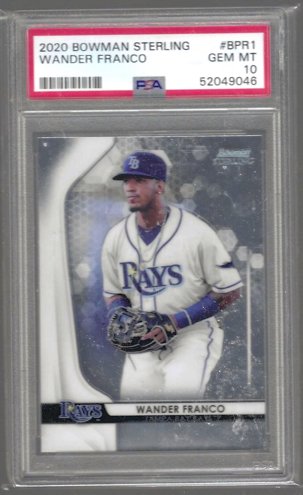 WANDER FRANCO 2020 BOWMAN STERLING PROSPECT PSA 10 GEM MINT