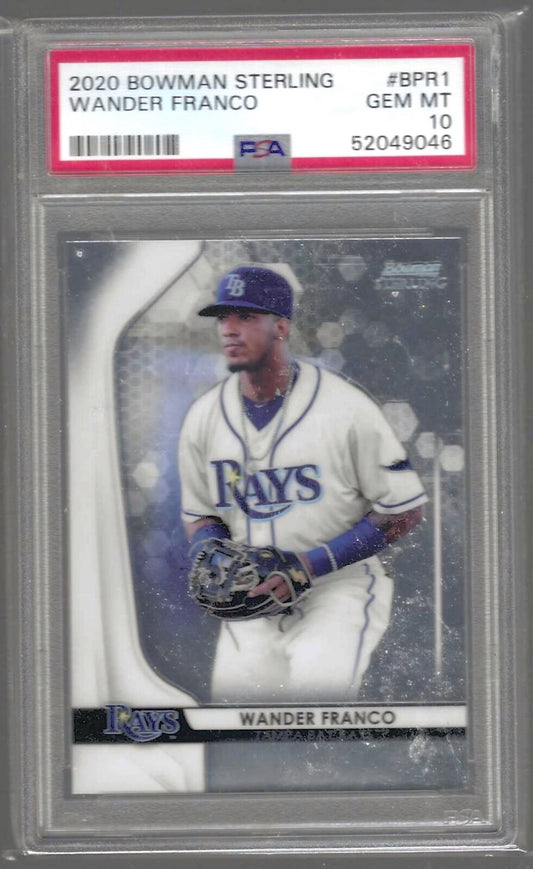 WANDER FRANCO 2020 BOWMAN STERLING PROSPECT PSA 10 GEM MINT