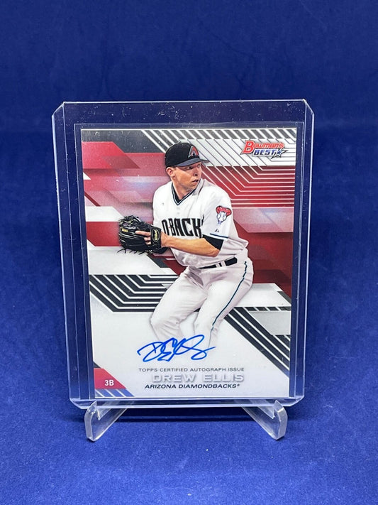 DREW ELLIS 2017 BOWMANS BEST ON CARD AUTO PROSPECT