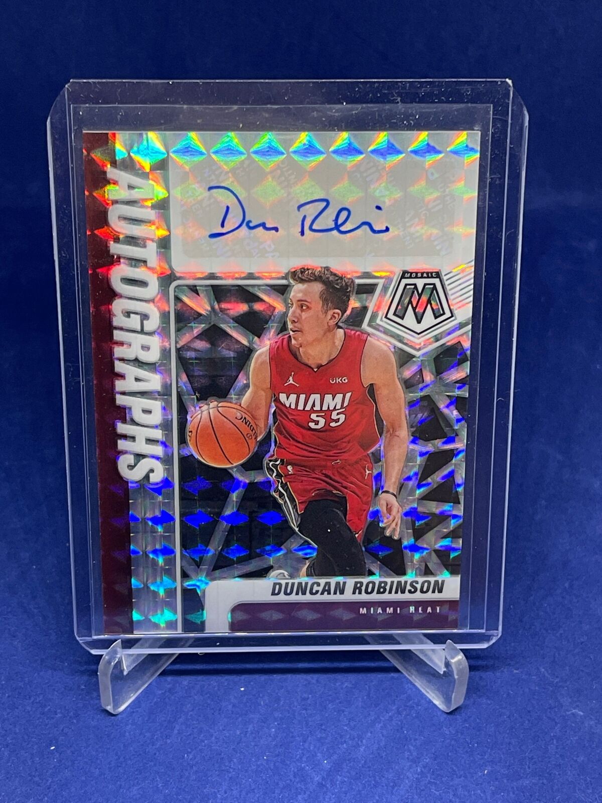 DUNCAN ROBINSON 2020-21 PANINI MOSAIC PRIZM AUTO