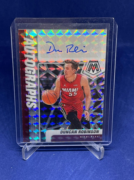 DUNCAN ROBINSON 2020-21 PANINI MOSAIC PRIZM AUTO