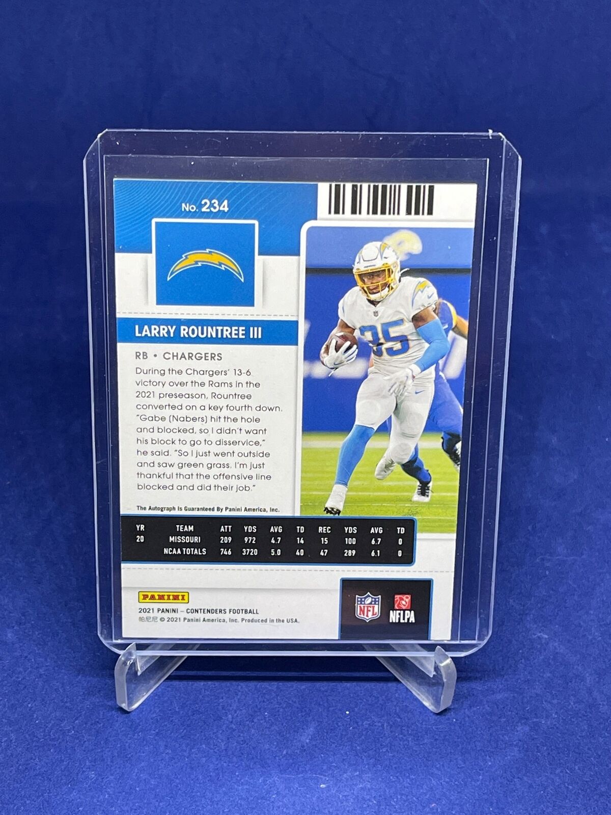 LARRY ROUNTREE III 2021 PANINI CONTENDERS ROOKIE TICKET AUTO RC #234