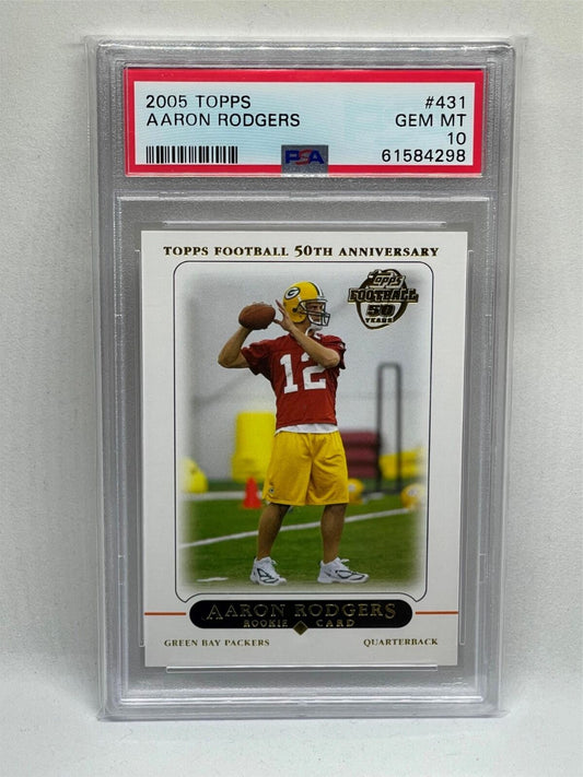 AARON RODGERS 2005 TOPPS ROOKIE RC #431 PSA 10 GEM MINT
