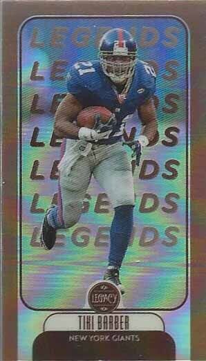 TIKI BARBER 2021 PANINI LEGACY LEGENDS COPPER BRONZE MINI PRIZM #D 48/100