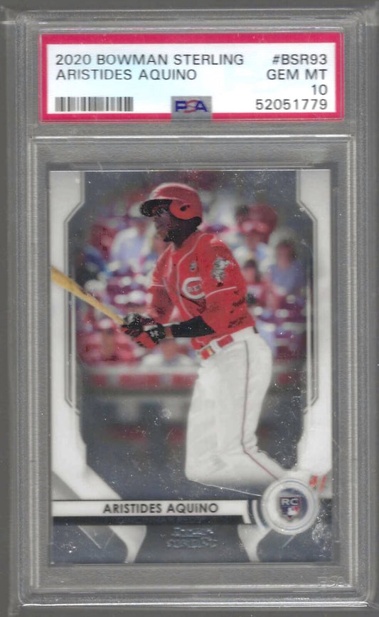 ARISTIDES AQUINO 2020 BOWMAN STERLING ROOKIE RC PSA 10 GEM MINT