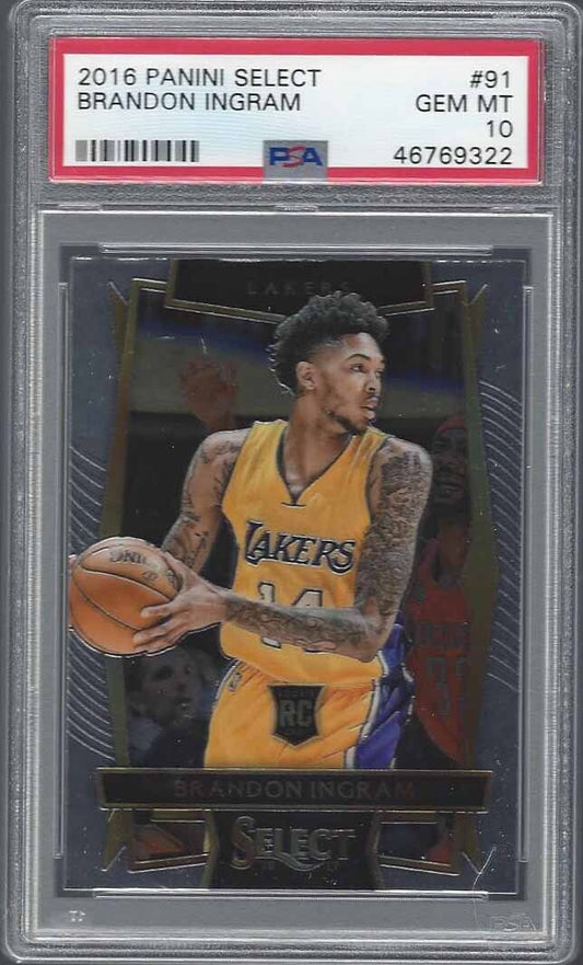 BRANDON INGRAM 2016-17 PANINI SELECT TRUE ROOKIE RC #91 PSA 10 GEM MINT