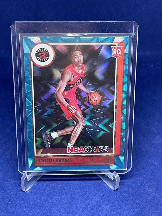 SCOTTIE BARNES 2021-22 PANINI NBA HOOPS TEAL EXPLOSION SP ROOKIE RC #227