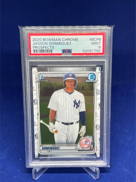JASSON DOMINGUEZ 2020 BOWMAN CHROME 1ST PROSPECTS PSA 9 MINT