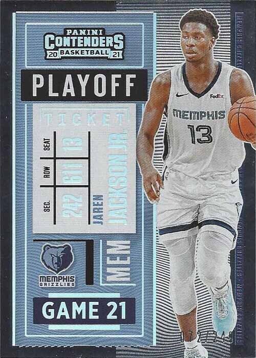 JAREN JACKSON JR 2020-21 PANINI CONTENDERS PLAYOFF TICKET #D 72/249