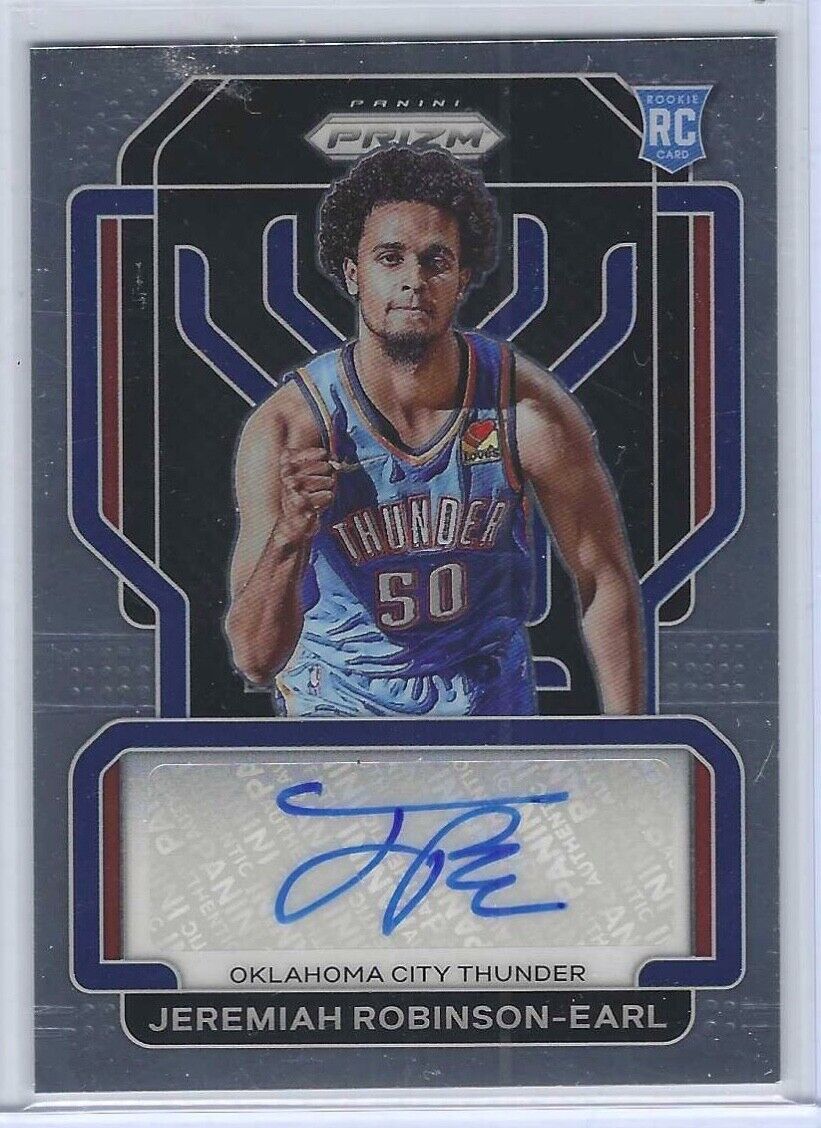 JEREMIAH ROBINSON-EARL 2021-22 PANINI PRIZM ROOKIE AUTO RC #RS-JRE