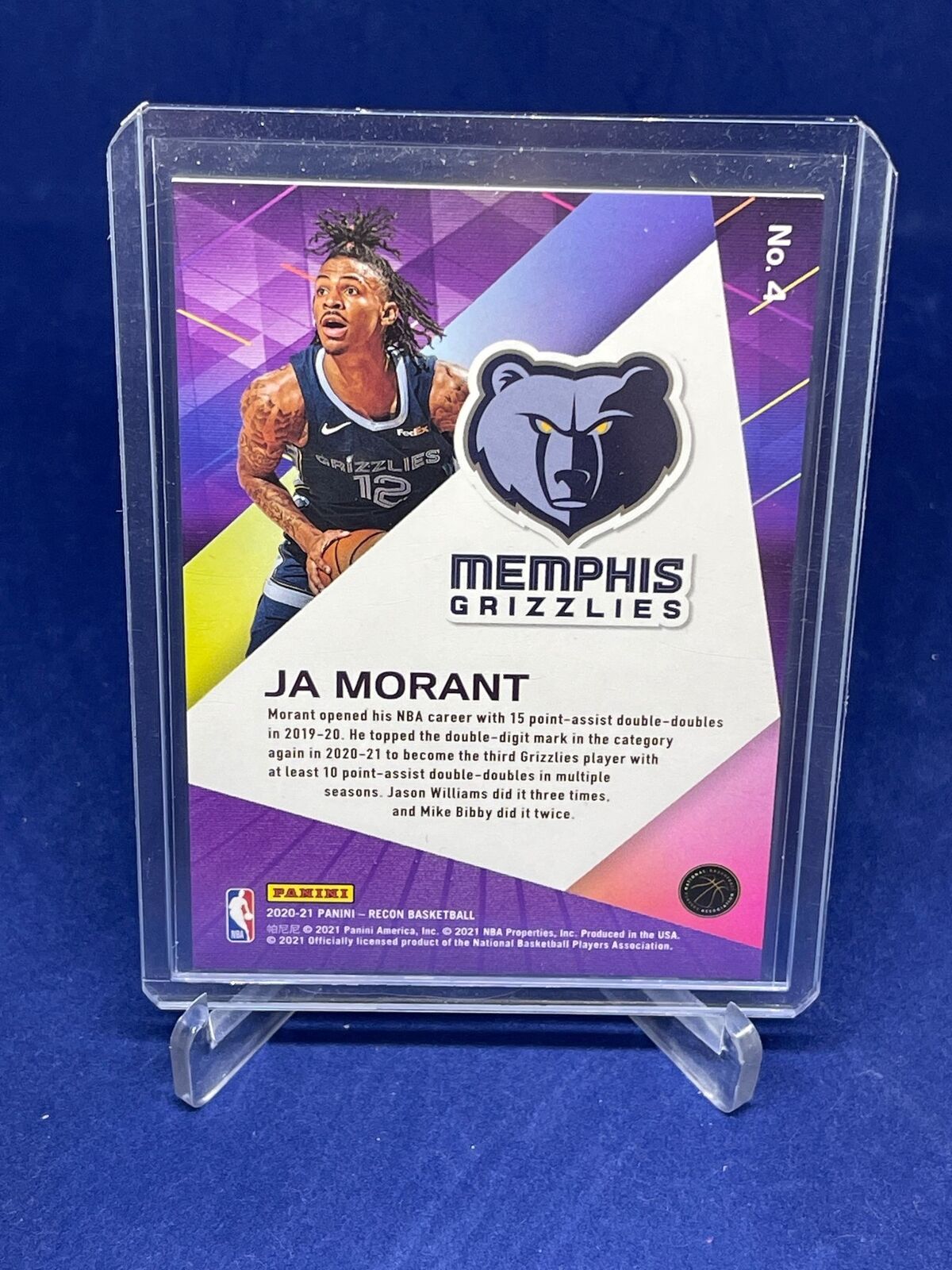 JA MORANT 2020-21 PANINI RECON RED FOIL #D 72/199
