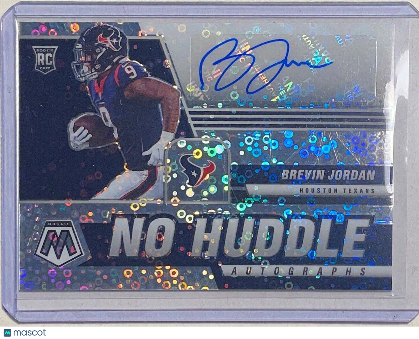 BREVIN JORDAN 2021 PANINI MOSAIC NO HUDDLE DISCO AUTO PRIZM RC #ANH-BJ