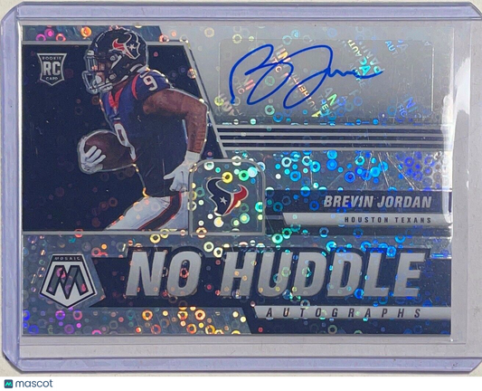 BREVIN JORDAN 2021 PANINI MOSAIC NO HUDDLE DISCO AUTO PRIZM RC #ANH-BJ