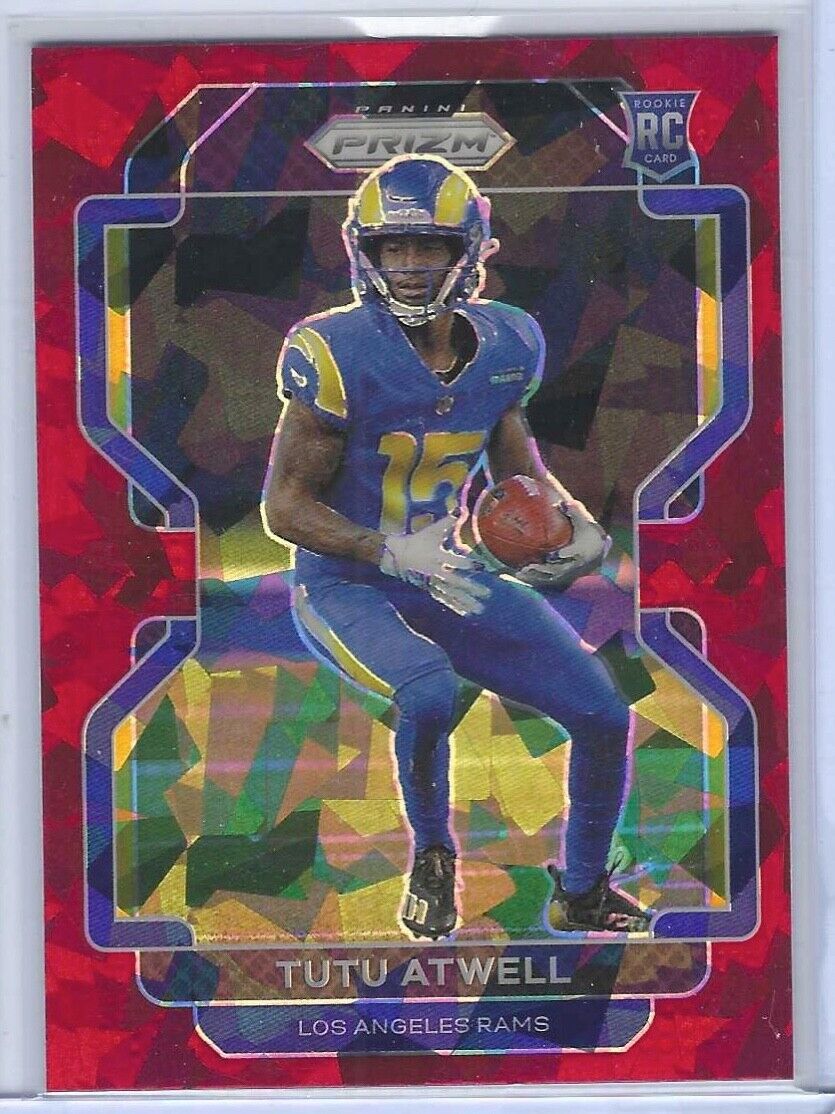TUTU ATWELL 2021 PANINI PRIZM RED CRACKED ICE PRIZM ROOKIE RC #350