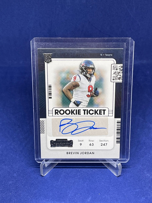 BREVIN JORDAN 2021 PANINI CONTENDERS ROOKIE TICKET AUTO VARIATION RC #214