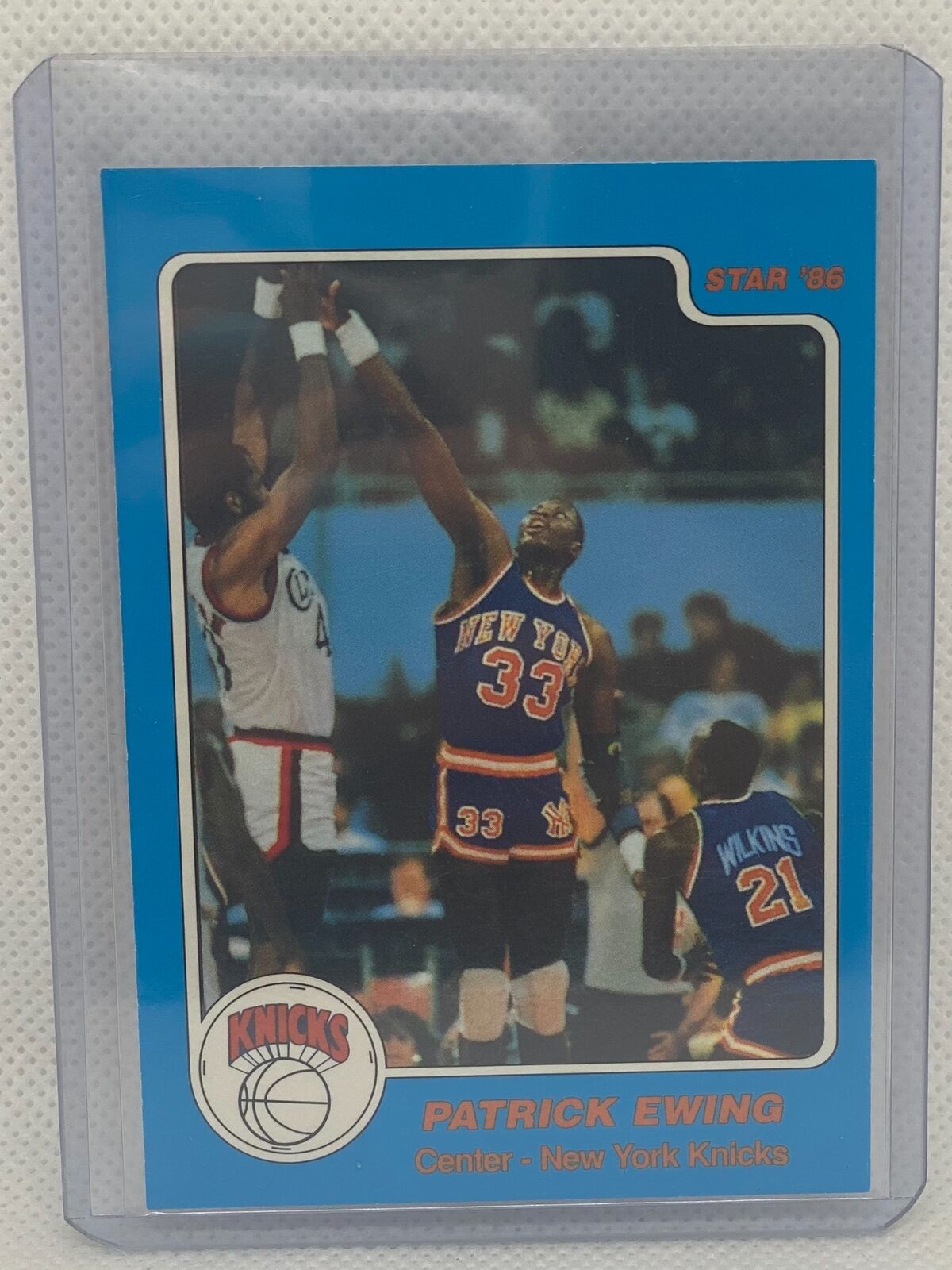 PATRICK EWING 1996 TOPPS STADIUM CLUB MEMBERS ONLY 1986 STAR REPRODUCTION #16