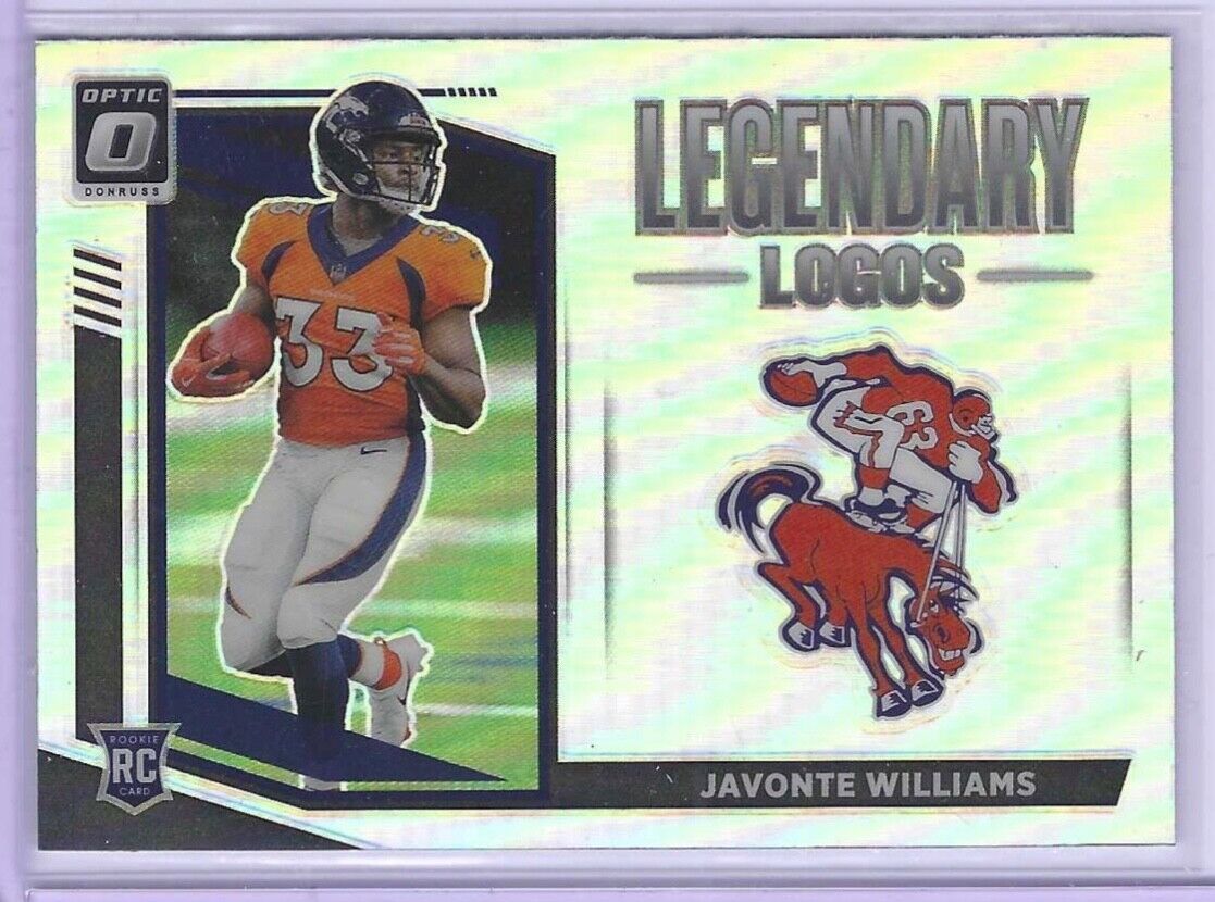 JAVONTE WILLIAMS 2021 PANINI DONRUSS OPTIC SILVER HOLO LEGENDARY LOGOS RC #LL-6